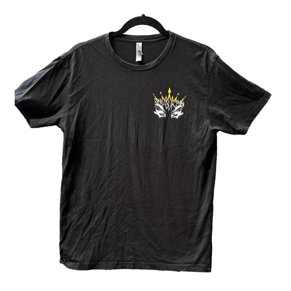 Next Level Apparel Benandiction Graphic T-Shirt Black Men's Size M